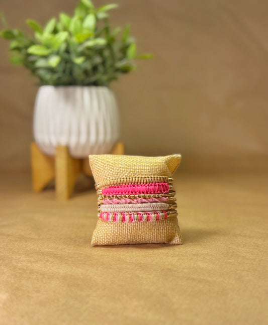 BRAZALETE TONOS ROSA