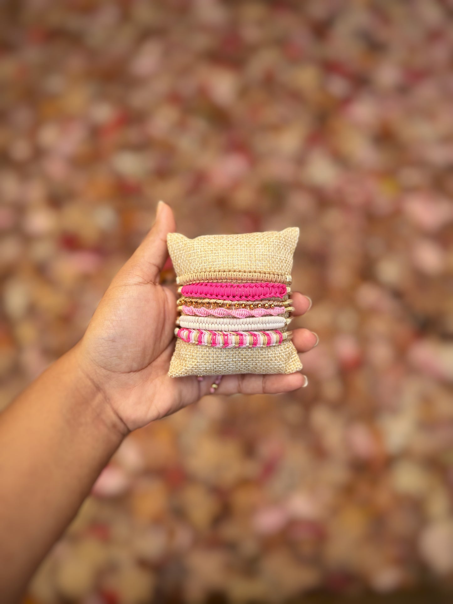 BRAZALETE TONOS ROSA