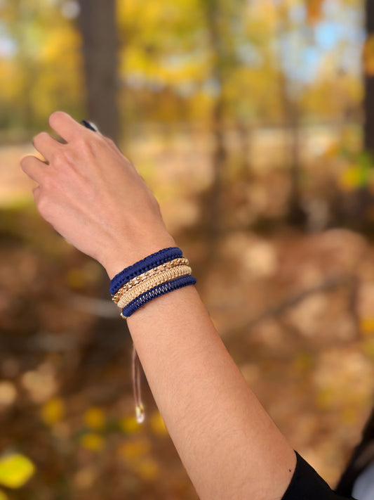 BRAZALETE AZUL MARINO