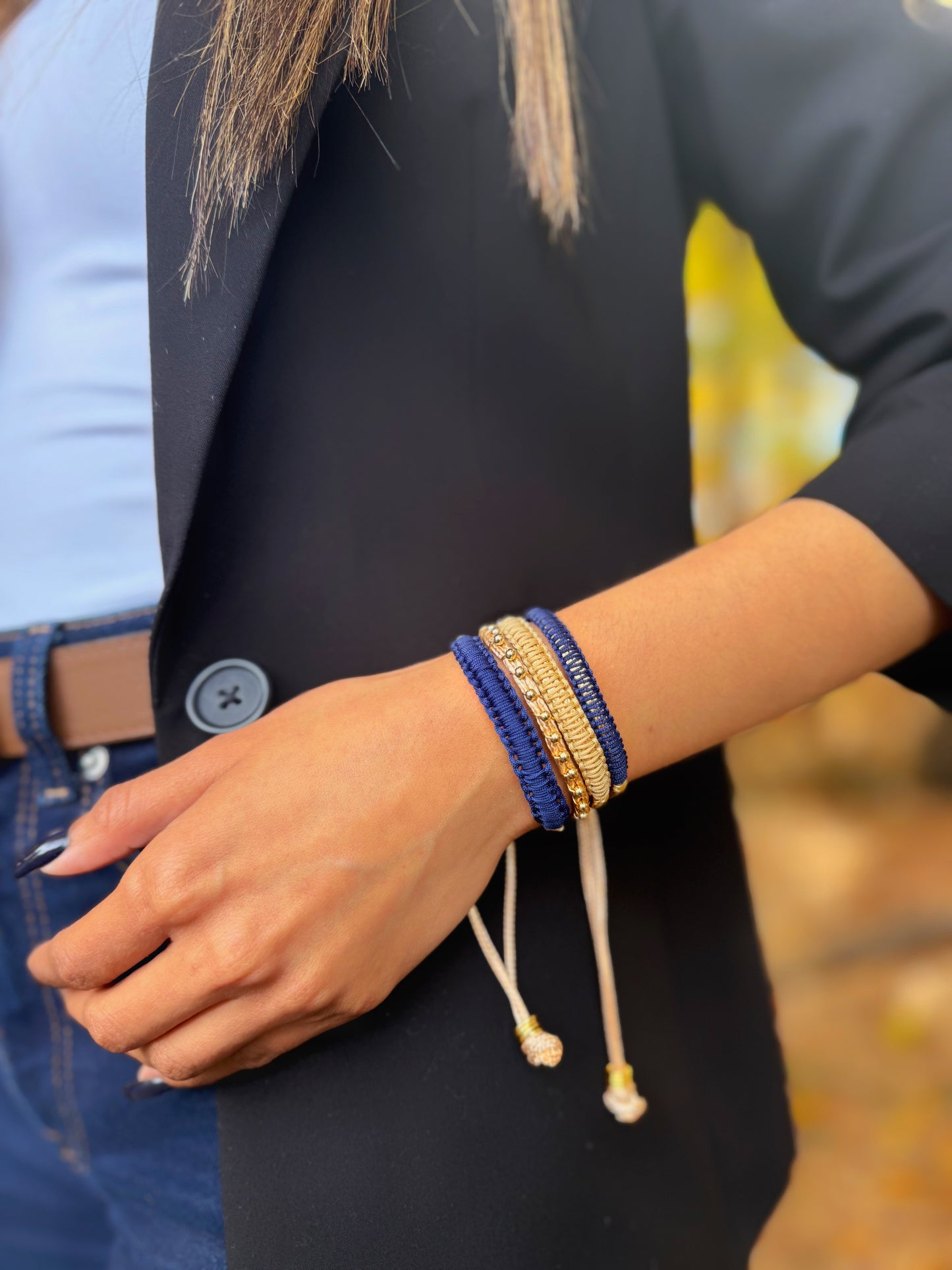 BRAZALETE AZUL MARINO