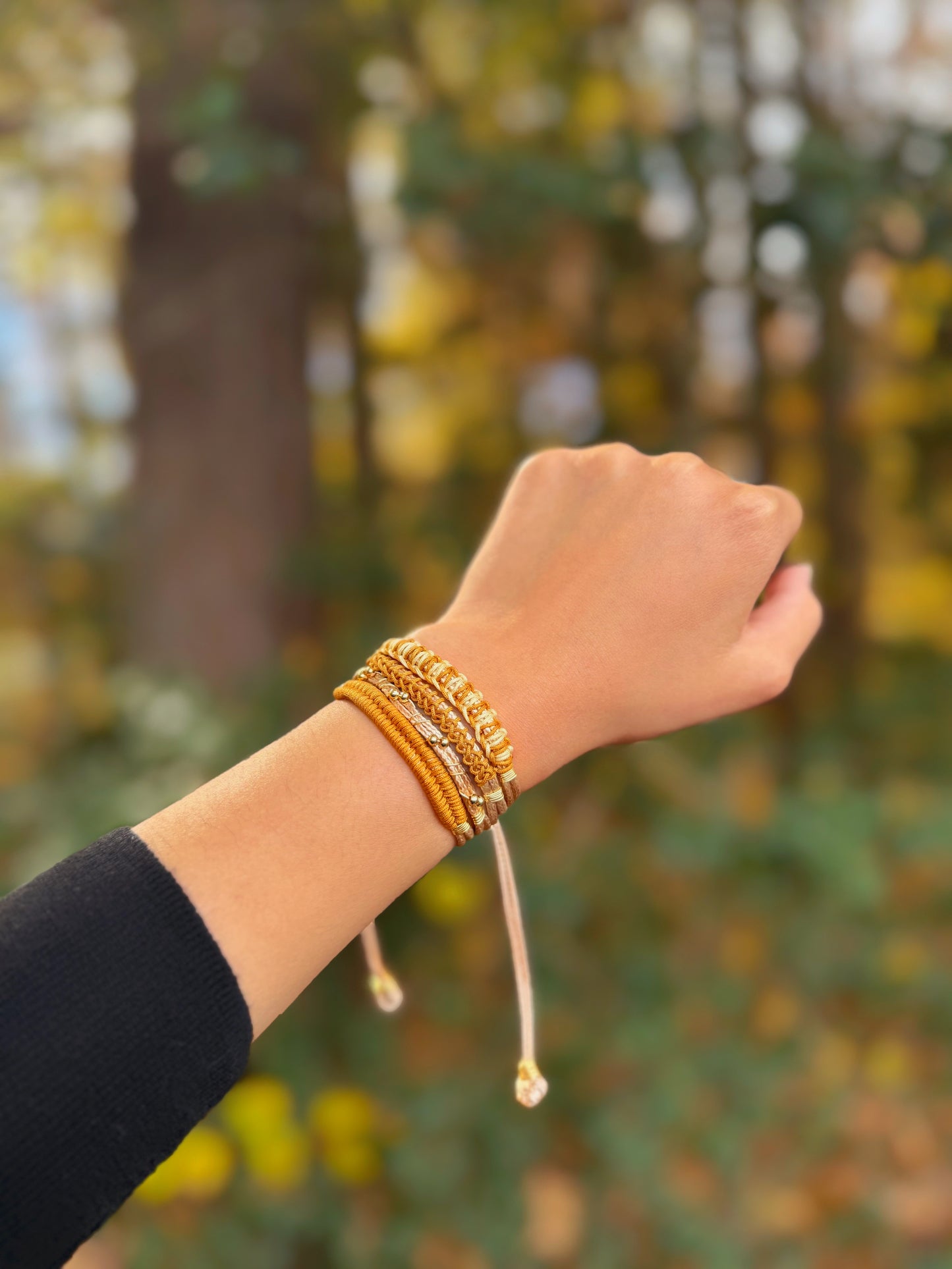 BRAZALETE TONOS MOZTAZA