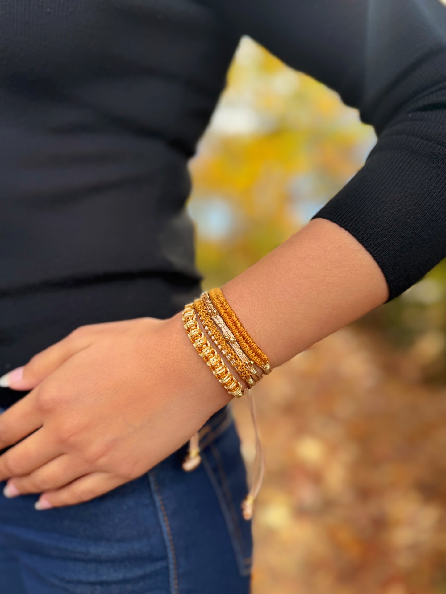 BRAZALETE TONOS MOZTAZA