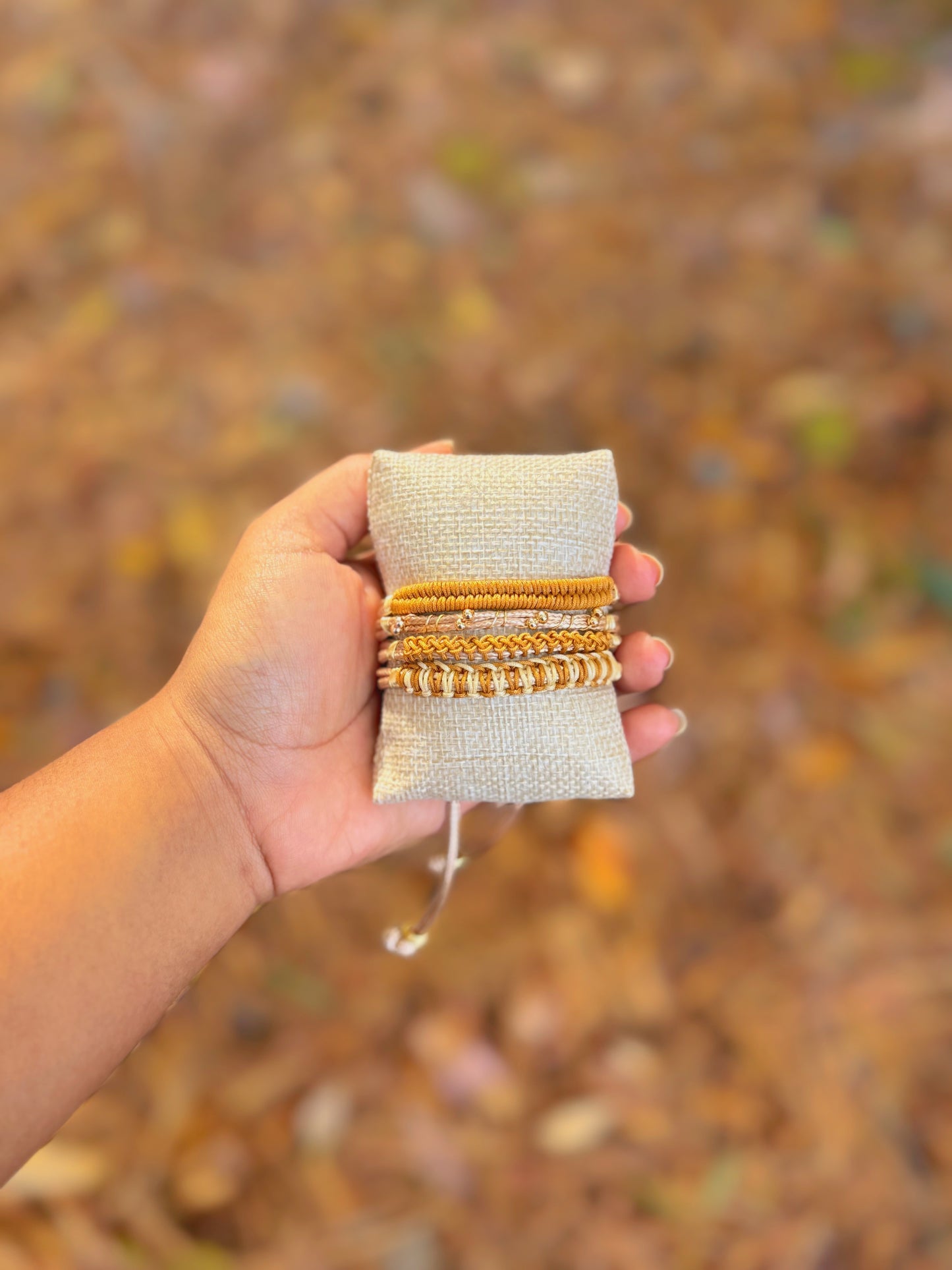 BRAZALETE TONOS MOZTAZA